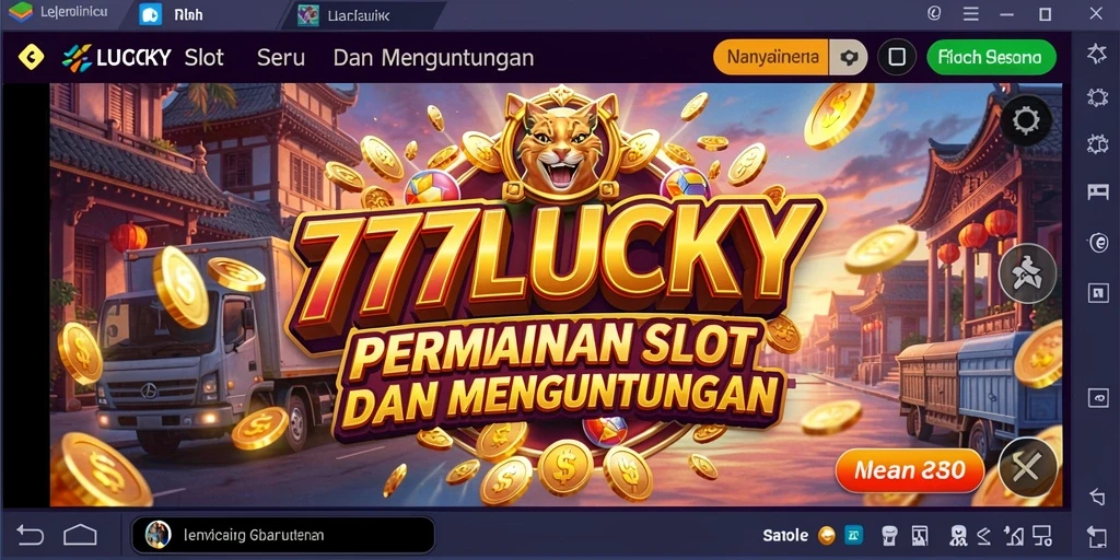 Tampilan gameplay 777LUCKY yang menarik dan penuh warna.