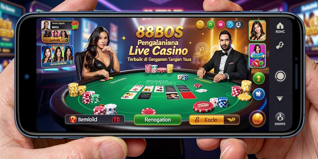 Tampilan gameplay Live Casino di 88BOS yang mendebarkan dan interaktif.