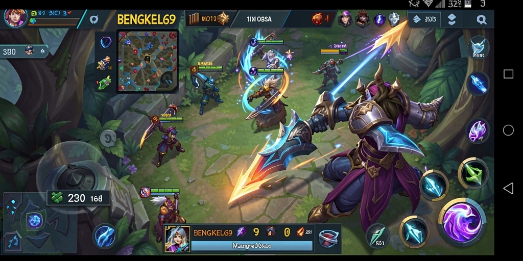Tampilan gameplay seru dan penuh aksi di BENGKEL69.