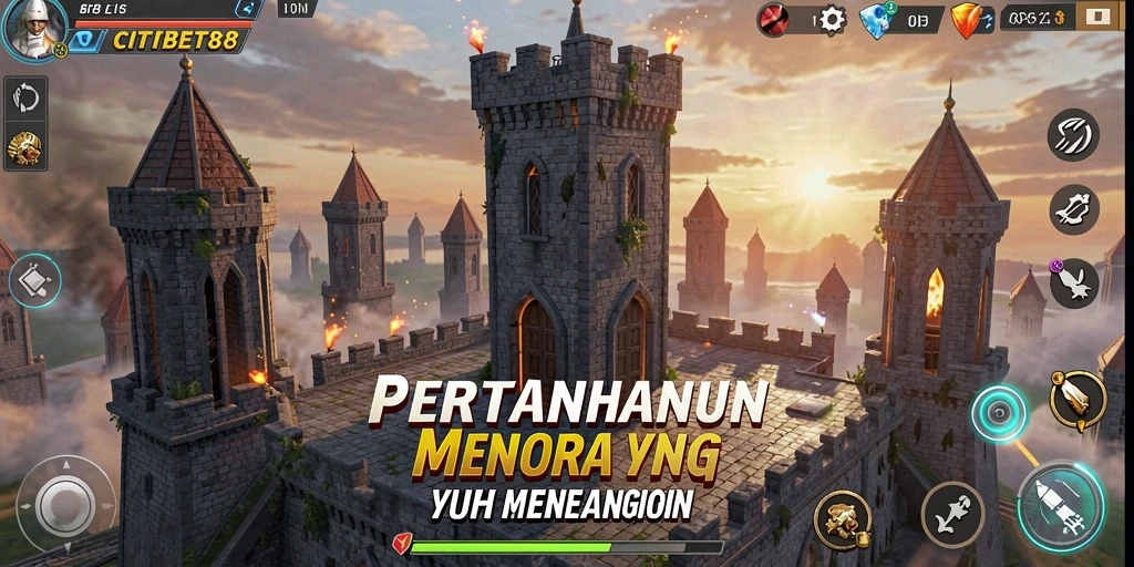 Gameplay menegangkan CITIBET88 dengan strategi Tower Defense menarik.