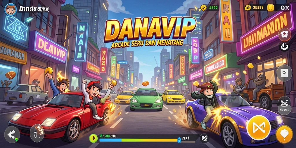 Tampilan gameplay seru DANAVIP yang penuh aksi.