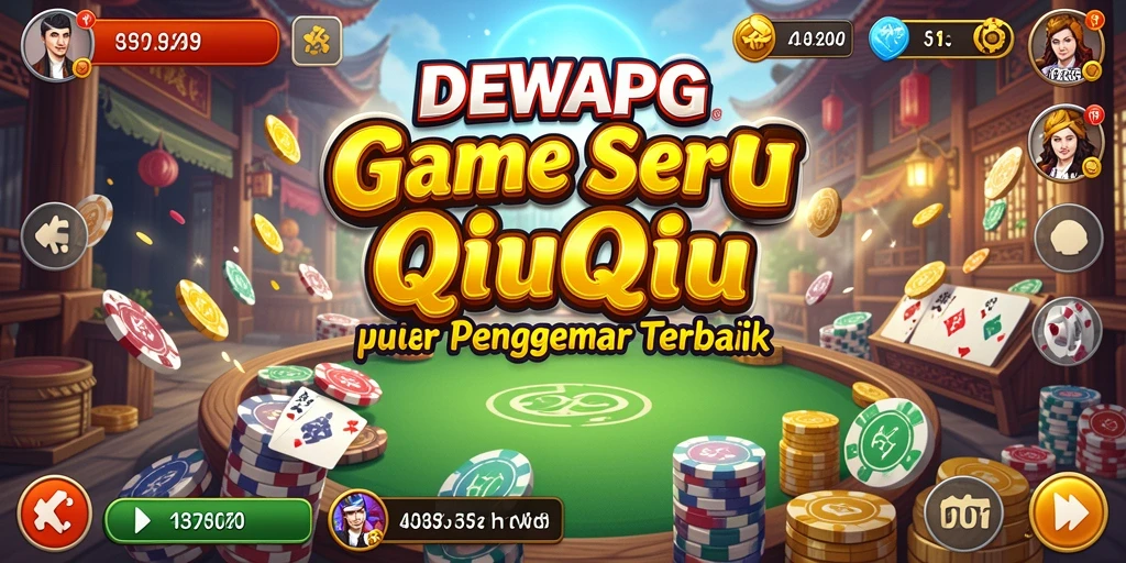 Screenshot dari gameplay DEWAPG menampilkan suasana seru QiuQiu.
