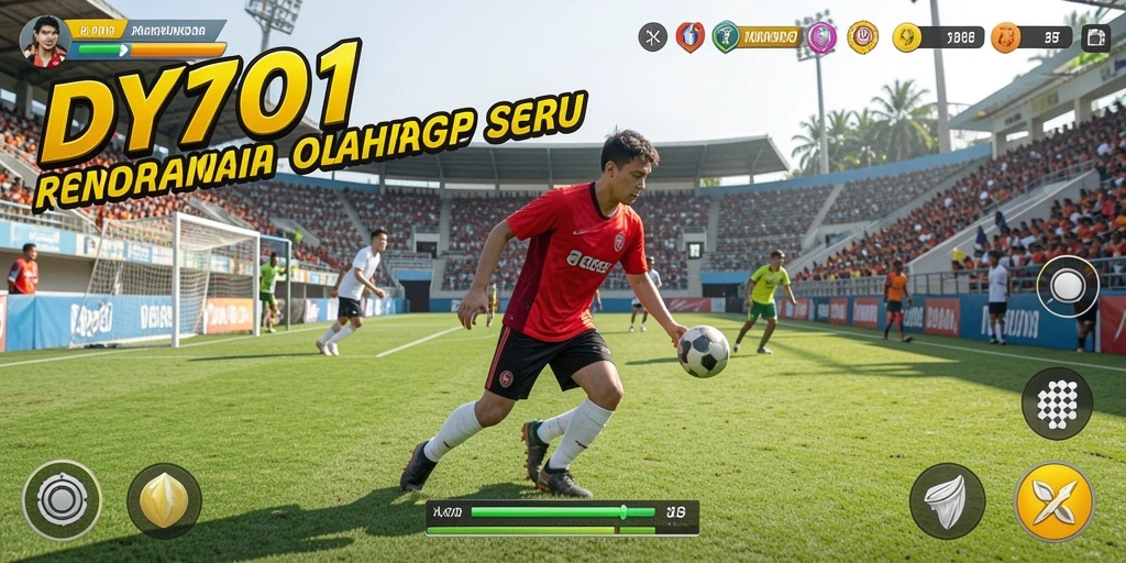 Tampilan gameplay DY01 dengan berbagai olahraga yang seru dan menarik.