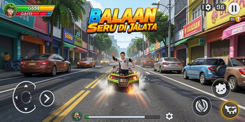 Gameplay G668 yang mendebarkan saat berkecepatan tinggi.