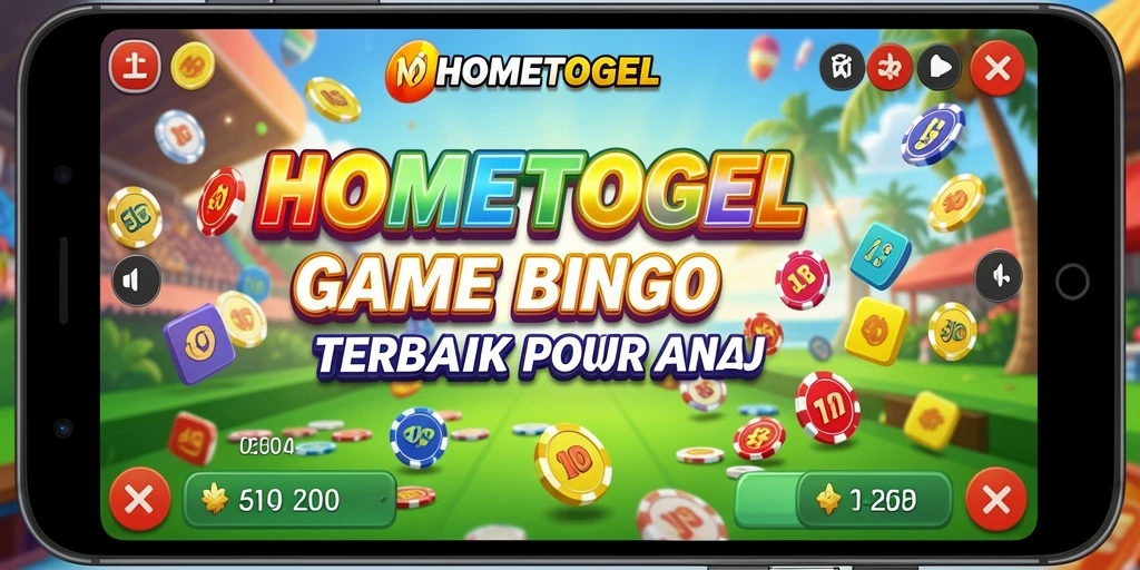 Screenshot gameplay HOMETOGEL menampilkan keseruan permainan Bingo.