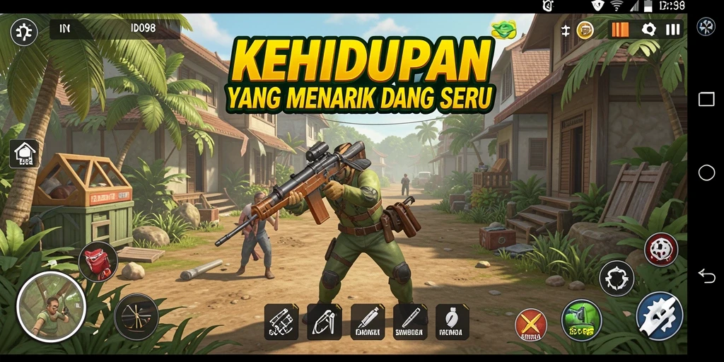 Screenshot gameplay ID098 menunjukkan aksi menarik dan interaktif.