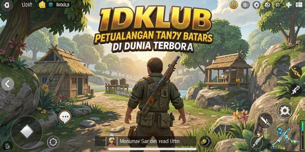 Screenshot gameplay IDKLUB yang menampilkan eksplorasi dunia terbuka.