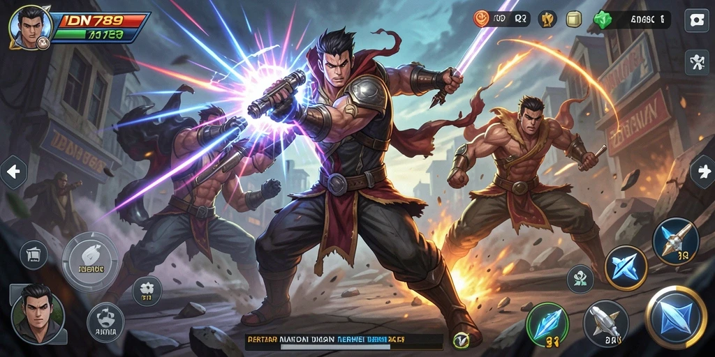 Screenshot utama IDN789 menampilkan aksi seru dari gameplay Action.