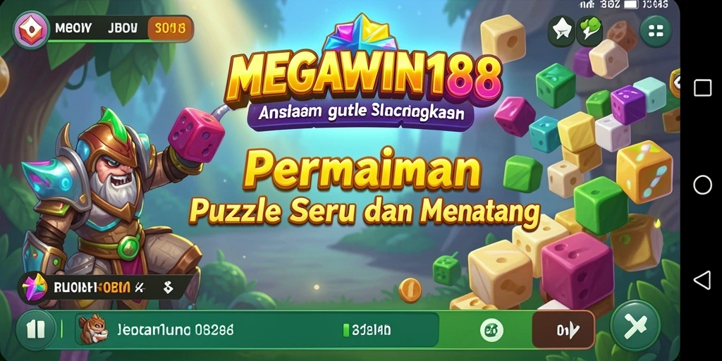 Screenshot gameplay MEGAWIN188 yang menampilkan berbagai puzzle menantang.