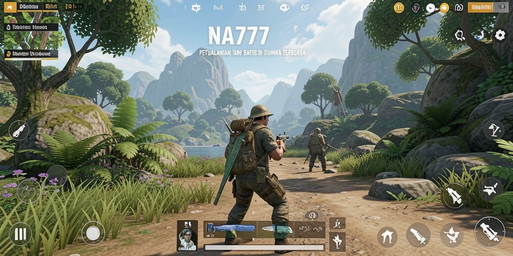 Screeshot gameplay NA777 menampilkan eksplorasi dunia terbuka yang menakjubkan.