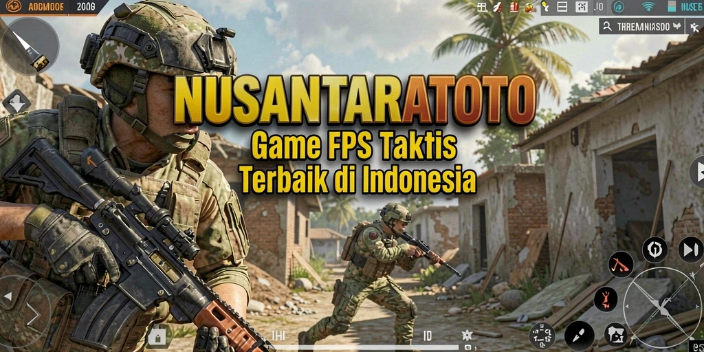 Tangkapan layar menampilkan aksi seru dalam gameplay FPS NUSANTARATOTO.
