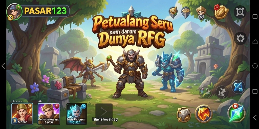 Tampilan gameplay menakjubkan di PASAR123 yang mengundang pemain untuk menjelajahi.