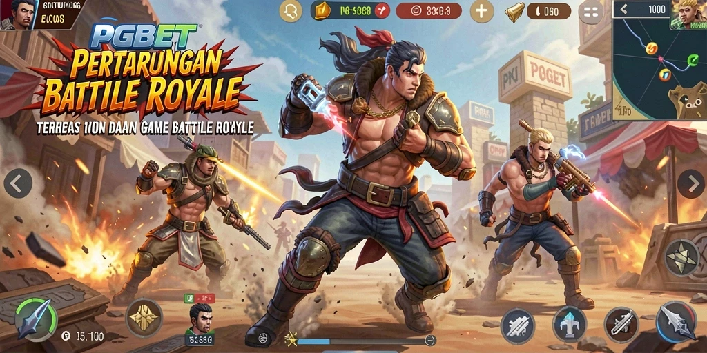 Tangkapan layar PGBET menunjukkan aksi mendebarkan dalam pertempuran Battle Royale.