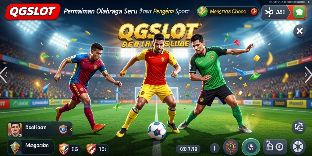 Tampilan seru gameplay <strong>QQSLOT</strong> menampilkan berbagai cabang olahraga.