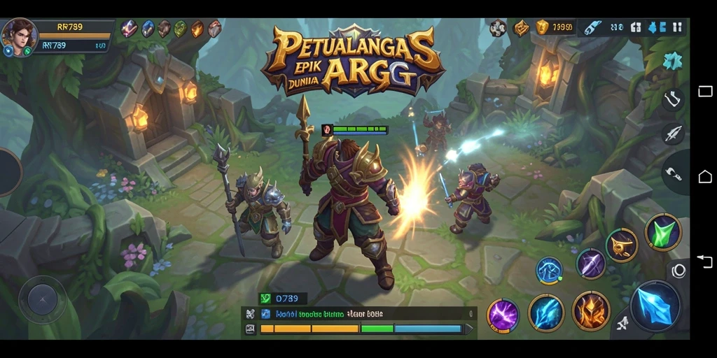 Screenshot dari gameplay seru dalam ARPG RR789.