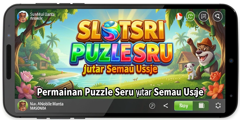 Screenshot gameplay SLOTSRI menampilkan tantangan puzzle yang seru.