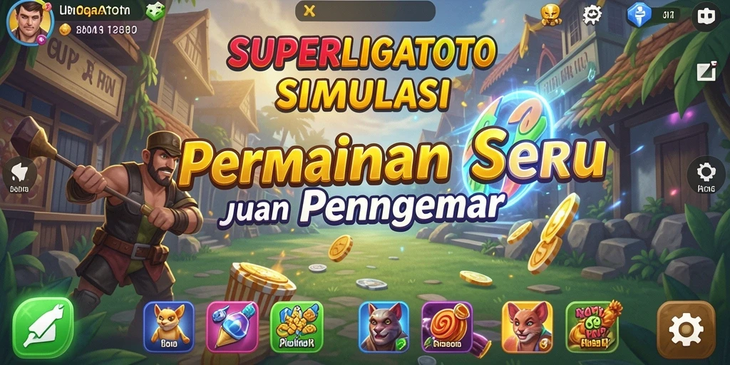 Tampilan gameplay seru dan memukau dari SUPERLIGATOTO.