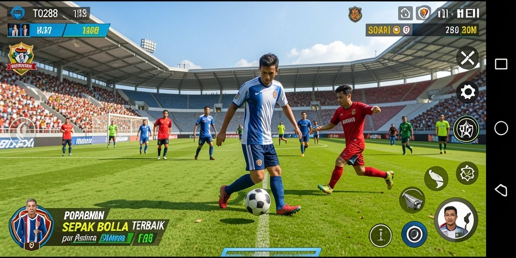Tampilan seru aksi sepak bola dalam TO288.