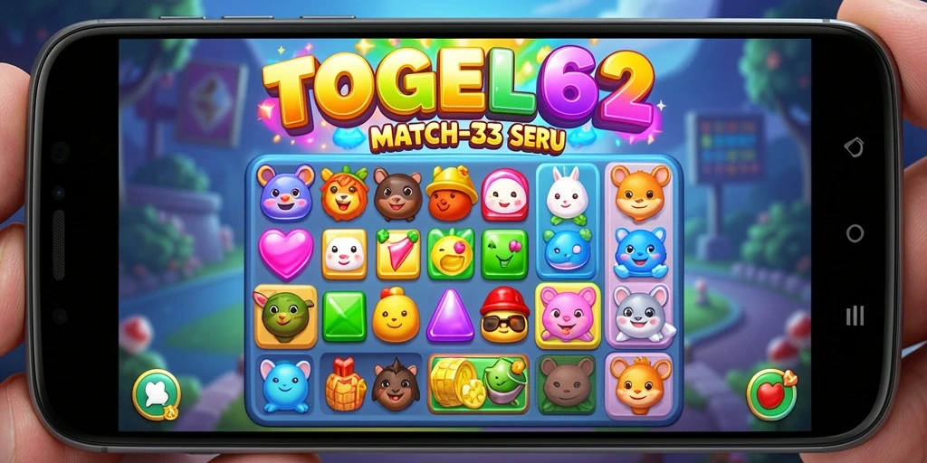 Tampilan gameplay TOGEL62 yang penuh warna dan seru.