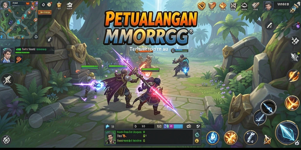 Tampilan gameplay V21 yang menakjubkan dalam dunia MMORPG.