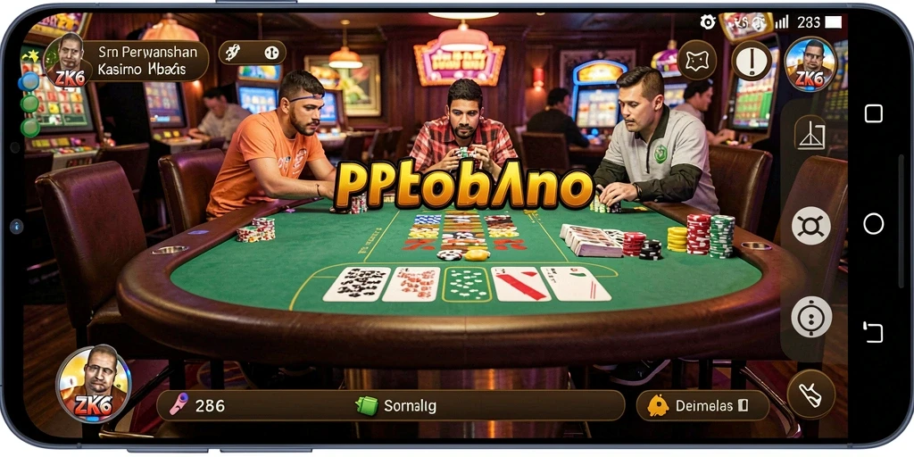 Tangkapan layar gameplay ZK6 yang menampilkan aksi seru di Kasino.